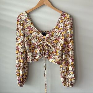Sanctuary Floral Women's Cropped Top XS
